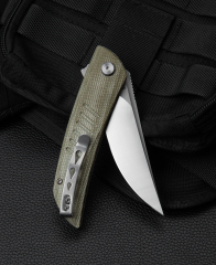 BESTECH SWIFT BG30A-1: Yeşil Micarta Sap 3,54'' D2 Bıçak