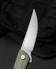 BESTECH SWIFT BG30A-1: Yeşil Micarta Sap 3,54'' D2 Bıçak