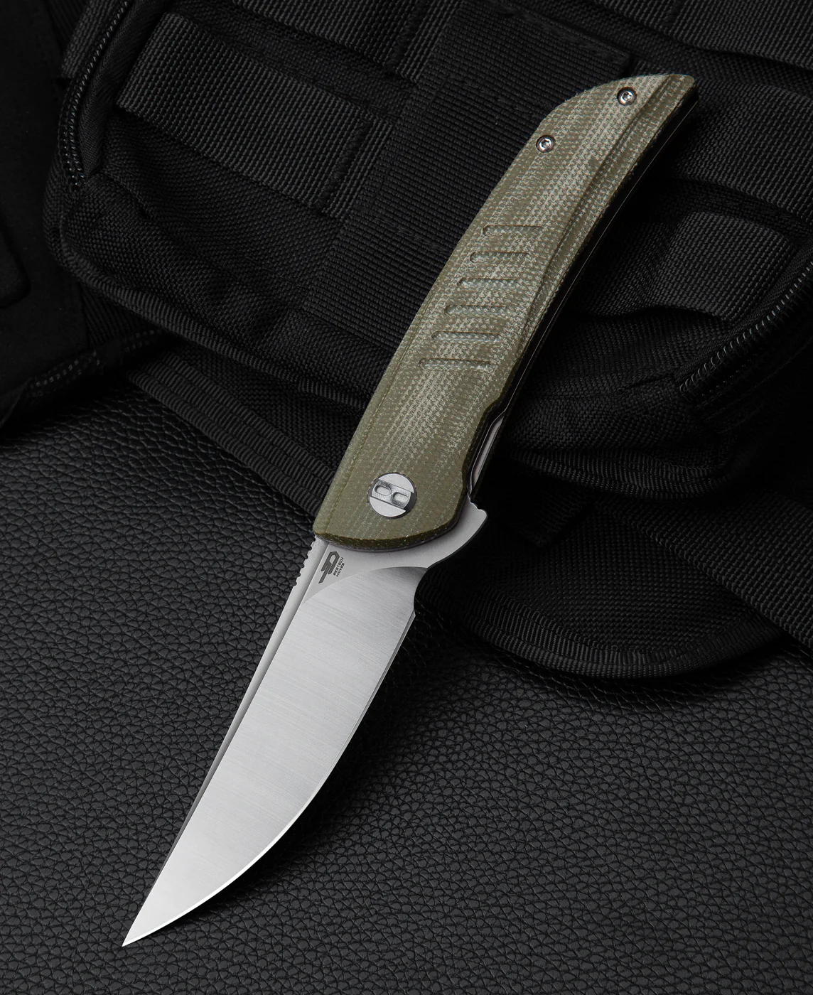 BESTECH SWIFT BG30A-1: Yeşil Micarta Sap 3,54'' D2 Bıçak