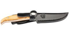 PUMA TEC Belt Knife, Olive Wood With Mosaic Pins