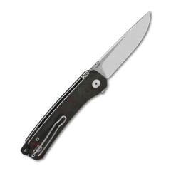 QSP Osprey | Kırmızı Parçalı Karbon Fiber Kaplama G10 Sap | Liner Lock | 14C28N Çelik Çakı | QS139-F1