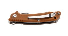PUMA TEC One-Hand Knife (Sand-Colored G10, Flipper, Frame Lock)