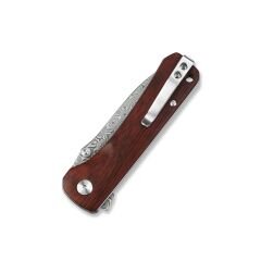 QSP Hawk | Cocobolo Ağacı Sap | Lamine Damascus Çelik Çakı | QS131-B2