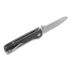 QSP Hawk | Parçalanmış Karbon Fiber Sap | Lamine Damascus Çelik Çakı | QS131-E