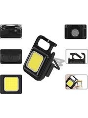 Rechargeable Keychain Light Şarj Edilebilir Şarjlı Mini Mıknatıslı El Feneri Anahtarlık Tirbuşon