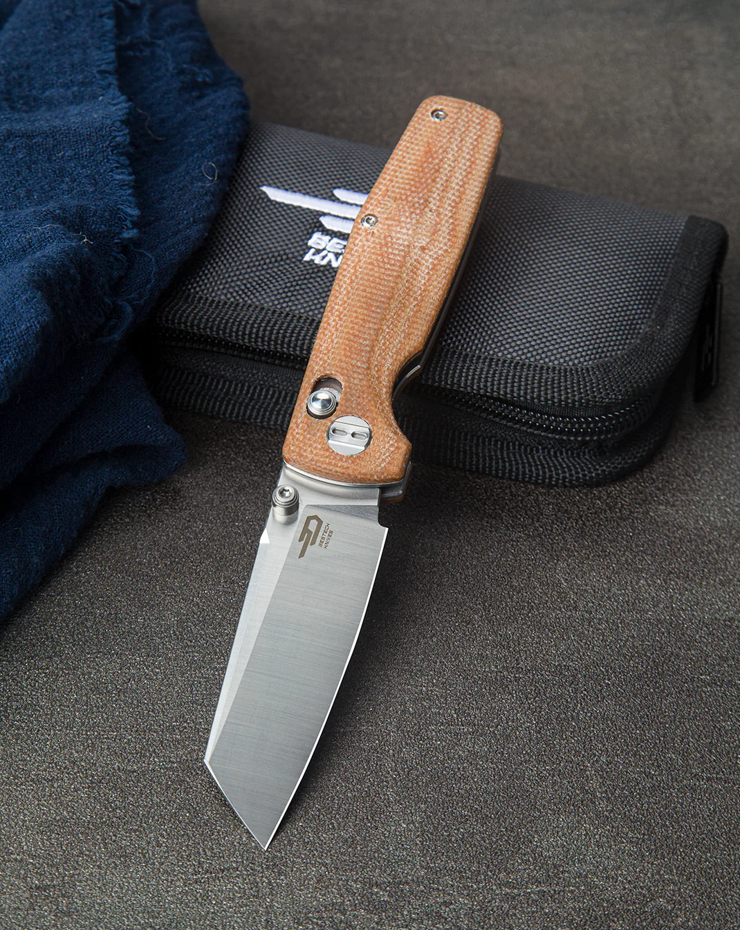 BESTECH SLASHER BG43D Micarta Sap D2 Çakı