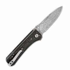 QSP Hawk | Bakır Folyo + Karbon Fiber Sap | Lamine Damascus Çelik | QS131-S