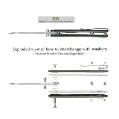 QSP Penguin V2 | Yeşil Micarta Sap | D2 Çelik Çakı | QS130V2-C1