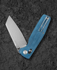 BESTECH SLASHER BG56C-1 Micarta Saplı D2 Küçük Çakı