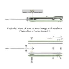 QSP Penguin V2 | Jade G10 Sap | Liner Lock | D2 Çelik Çakı | QS130V2-G1