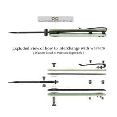 QSP Penguin V2 | Jade G10 Sap | Liner Lock | D2 Çelik Çakı | QS130V2-G2