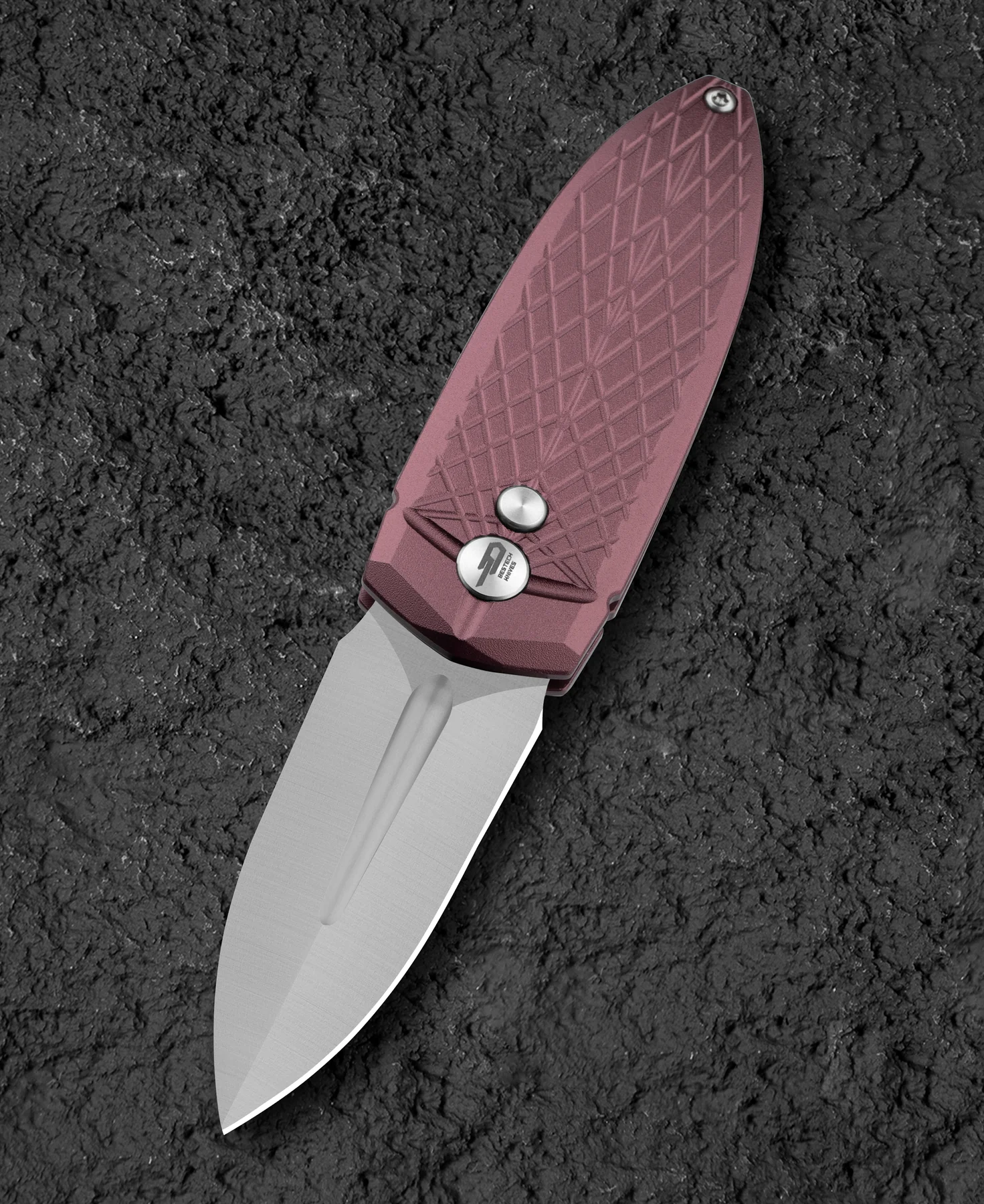 BESTECH QUQU BG57B-3 Alüminyum Saplı 2.20'' 14C28N Bıçak