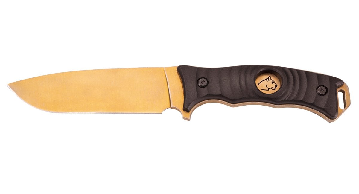 PUMA TEC Belt Knife, Titanium Coating, Gold Color