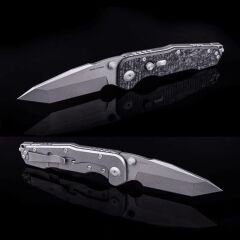 Real Steel Evolution | Titanyum + Carbon Fiber Sap | S35VN Çelik Çakı | 9914