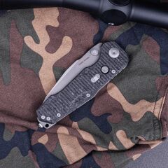 Real Steel Evolution | Titanyum + Carbon Fiber Sap | S35VN Çelik Çakı | 9914