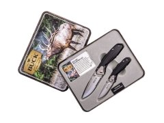 Buck 11818 351 & 352 Testere Ağızlı Çakı Seti, Metal Kutu