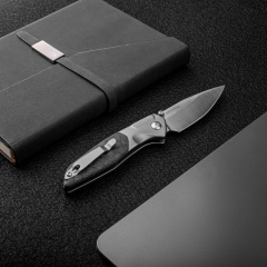 Hoeft | S35VN | Titanium & Shred Carbon Fiber | 7901SF