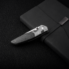 Hoeft | S35VN | Titanium & Shred Carbon Fiber | 7901SF