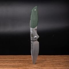 Real Steel Hoeft | Titanyum + Mikarta Sap | S35VN Çelik Çakı | 7901GM