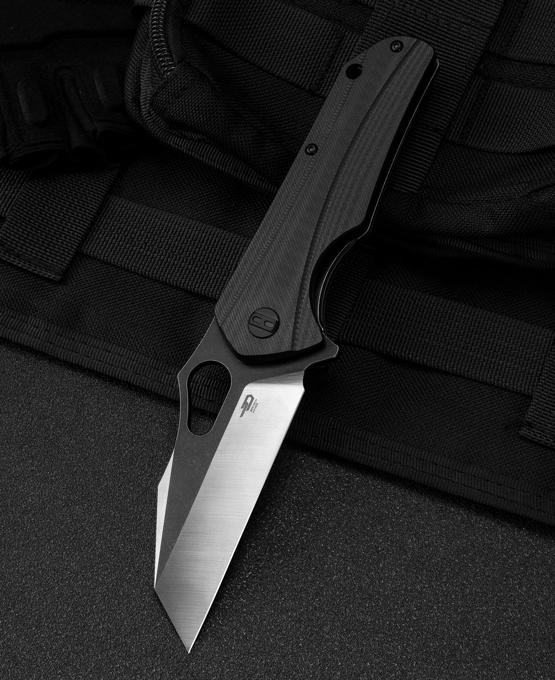 BESTECH OPERATÖR BG36A Siyah G10 Sap D2 Çakı