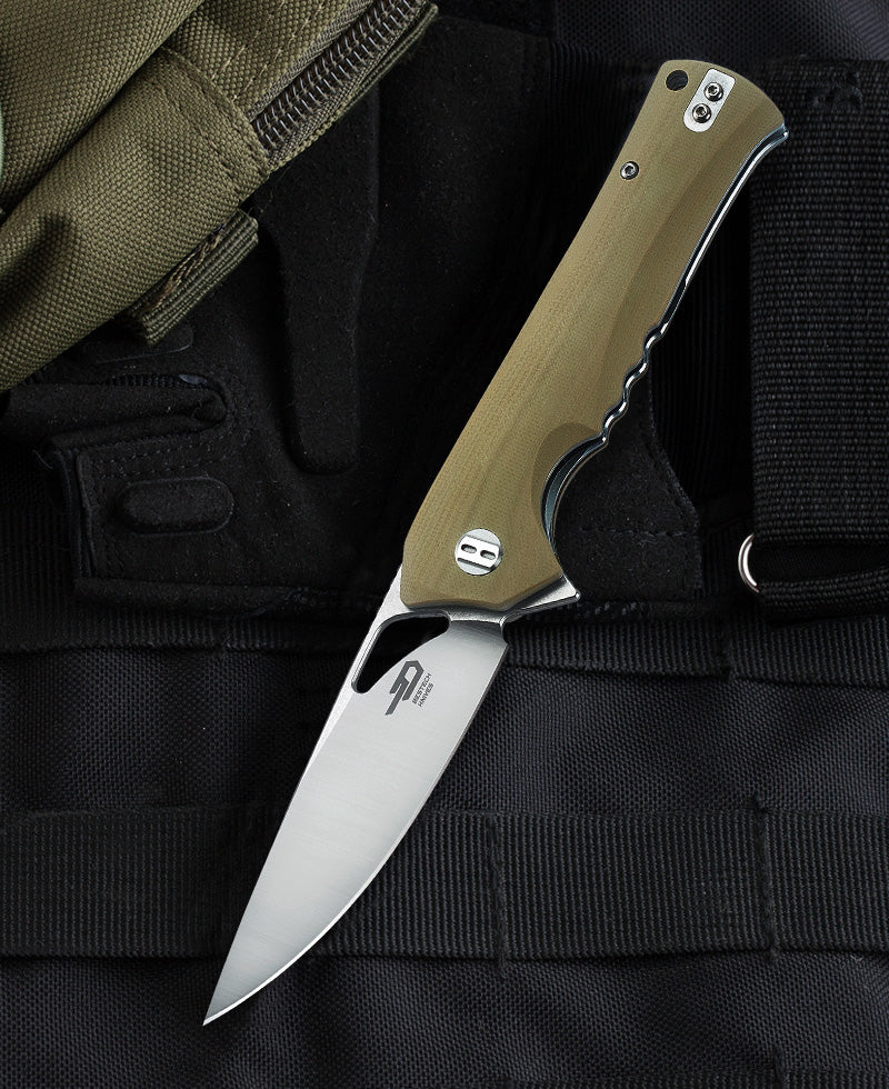 BESTECH MUSKIE BG20C-1 3,54'' D2 Blade G10 Sap