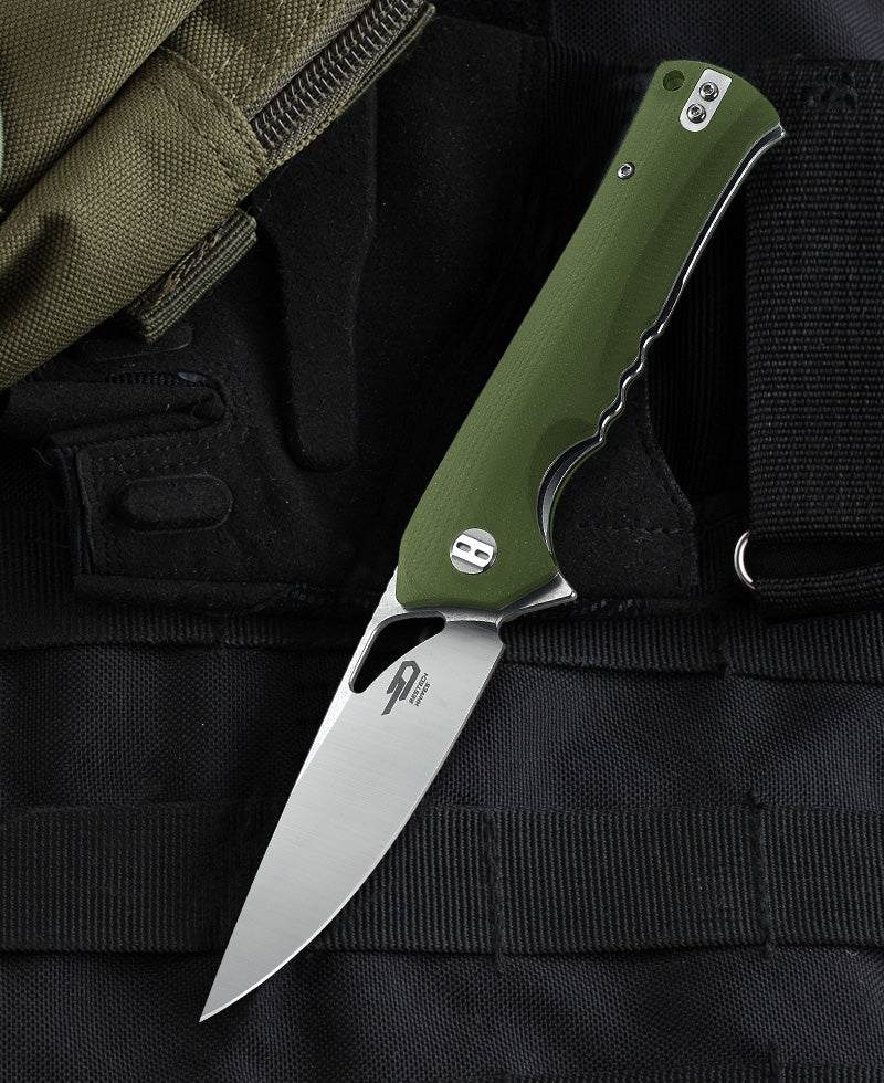 BESTECH MUSKIE BG20B-1 3,54'' D2 Blade G10 Sap