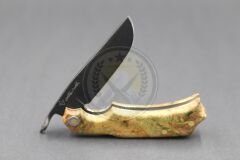Stabilize Kayın Uru Sap Kuyruk Milli Bushcraft Namlu Çakı