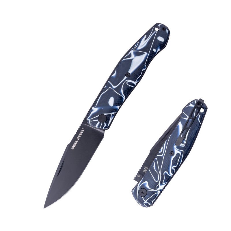 Real Steel Serenity Slipjoint | Akrilik Sap | N690 Çelik Çakı | 7681AB