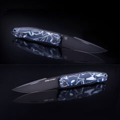 Real Steel Serenity Slipjoint | Akrilik Sap | N690 Çelik Çakı | 7681AB