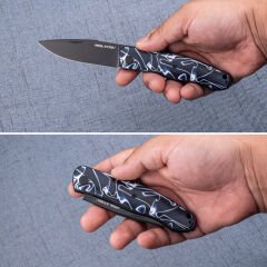 Real Steel Serenity Slipjoint | Akrilik Sap | N690 Çelik Çakı | 7681AB