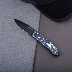 Real Steel Serenity Slipjoint | Akrilik Sap | N690 Çelik Çakı | 7681AB