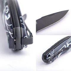 Real Steel Serenity Slipjoint | Akrilik Sap | N690 Çelik Çakı | 7681AB