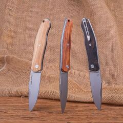Real Steel Serenity Slipjoint | Ahşap Sap | N690 Çelik Çakı | 7681EW
