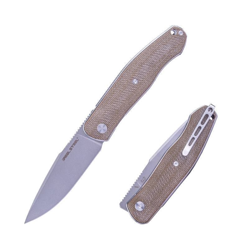 Real Steel Serenity Front Flipper | Micarta Sap | N690 Çelik Çakı | 7682GM