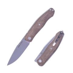 Real Steel Serenity Front Flipper | Micarta Sap | N690 Çelik Çakı | 7682NM
