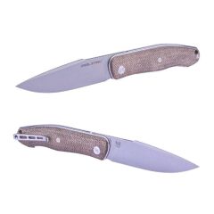 Real Steel Serenity Front Flipper | Micarta Sap | N690 Çelik Çakı | 7682NM