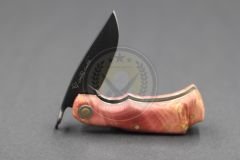 Stabilize Mapple Burl Ağacı Sap Kuyruk Milli Bushcraft Namlu Mini Çakı