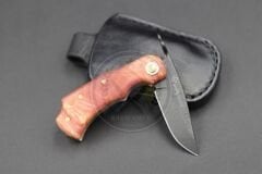 Stabilize Mapple Burl Ağacı Sap Kuyruk Milli Bushcraft Namlu Mini Çakı