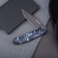 Real Steel Serenity Front Flipper | Akrilik Sap | N690 Çelik Çakı | 7682AB