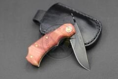 Stabilize Mapple Burl Ağacı Sap Kuyruk Milli Bushcraft Namlu Mini Çakı
