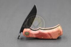 Stabilize Mapple Burl Ağacı Sap Kuyruk Milli Bushcraft Namlu Mini Çakı