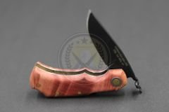 Stabilize Mapple Burl Ağacı Sap Kuyruk Milli Bushcraft Namlu Mini Çakı