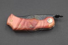 Stabilize Mapple Burl Ağacı Sap Kuyruk Milli Bushcraft Namlu Mini Çakı