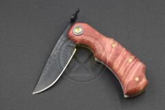 Stabilize Mapple Burl Ağacı Sap Kuyruk Milli Bushcraft Namlu Mini Çakı