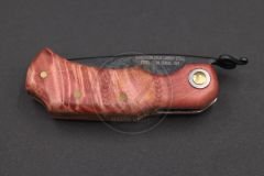 Stabilize Mapple Burl Ağacı Sap Kuyruk Milli Bushcraft Namlu Mini Çakı