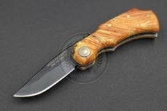 Stabilize Mapple Burl Ağacı Sap Kuyruk Milli Bushcraft Namlu Mini Çakı