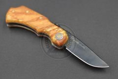 Stabilize Mapple Burl Ağacı Sap Kuyruk Milli Bushcraft Namlu Mini Çakı