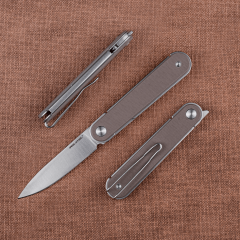 Real Steel Iris Front Flipper | G10 Sap | 12C27 Çelik Çakı | 8061BC