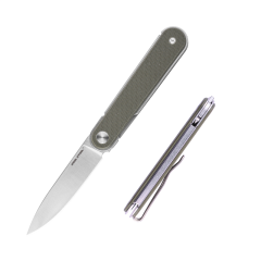 Real Steel Iris Front Flipper | G10 Sap | 12C27 Çelik Çakı | 8061BG