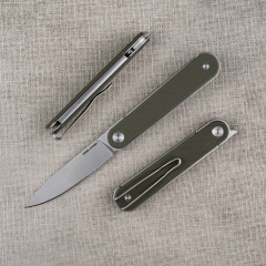 Real Steel Iris Front Flipper | G10 Sap | 12C27 Çelik Çakı | 8061BG